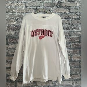 Detroit Red wings pullover,embroidered letters front/back.Smoke/pet free unisex